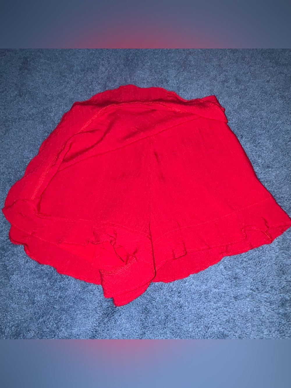 Altar'd State Red Ruffled Skort - Picture 2 of 4